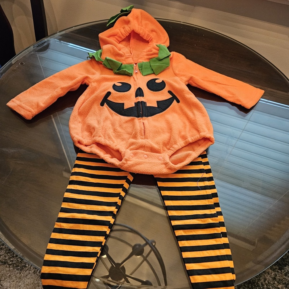 Halloween Baby Pumpkin Costume Size 70 - 6-9 Months New